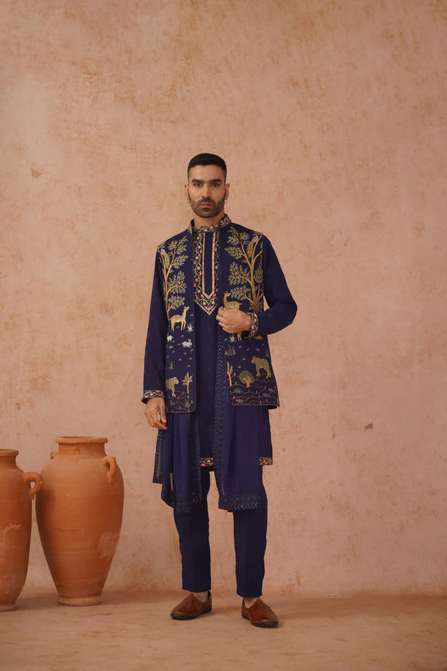 Tanay Jacket Kurta Set with dupatta