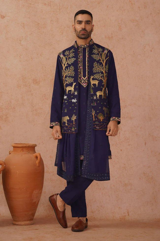 Tanay Jacket Kurta Set with dupatta