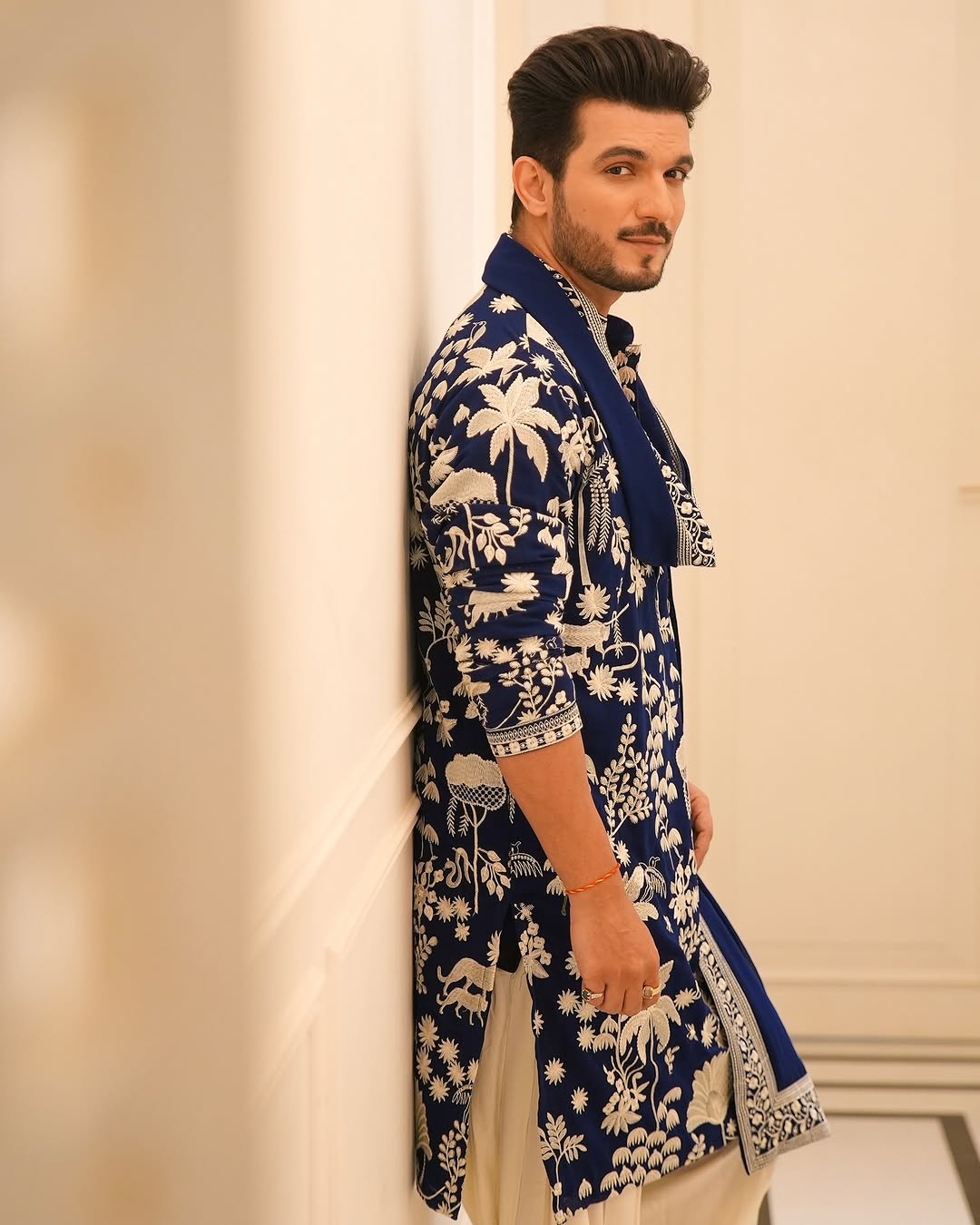Arjun Addition Neavy Blue  Kurta  Dupata Set With Heavy Emroidary