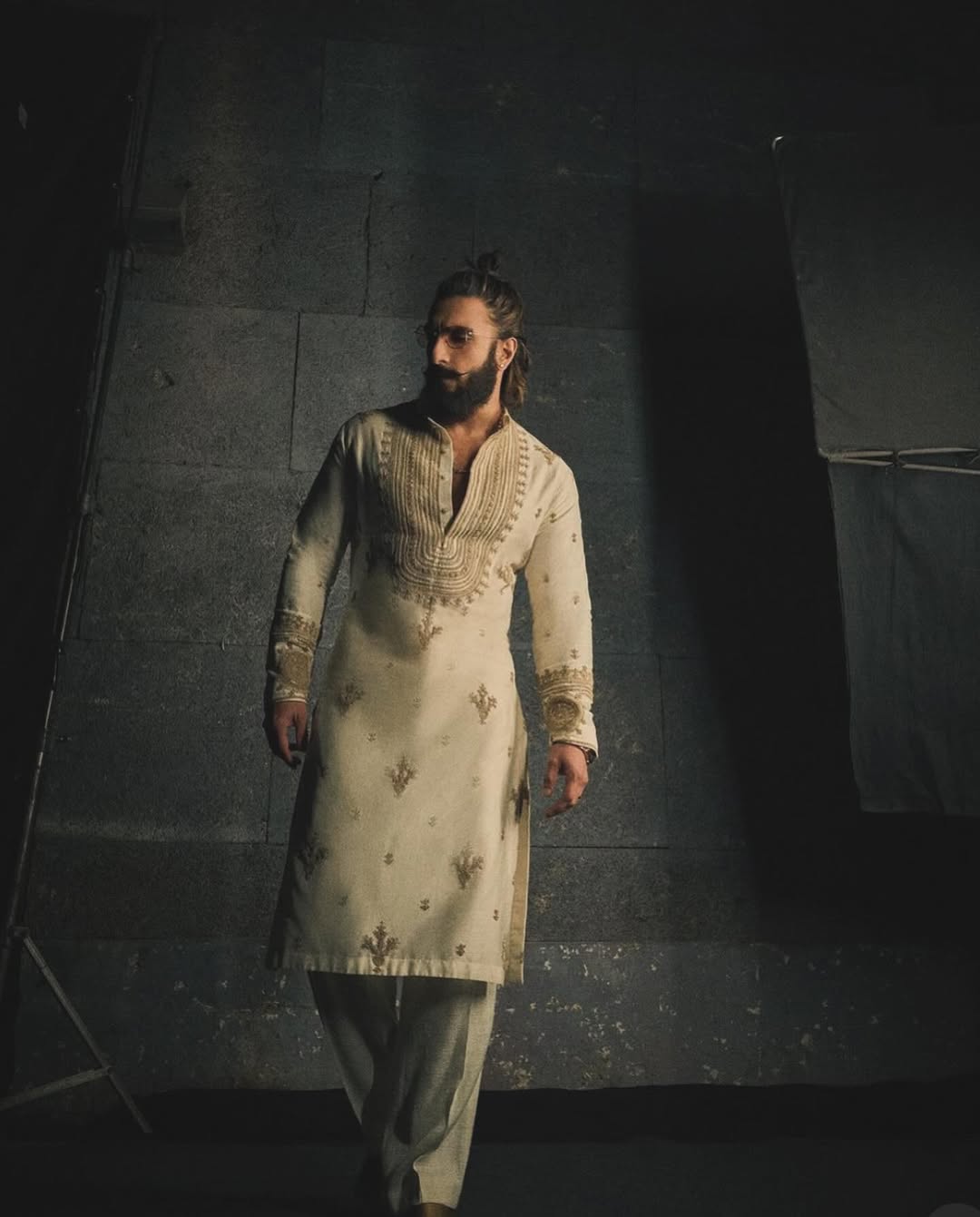 Ranveer Singh Cream Ivory kurta pajama with Embroidery
